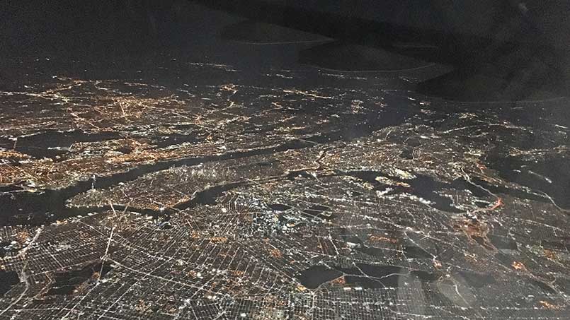 Brooklyn Manhattan Queens from the air